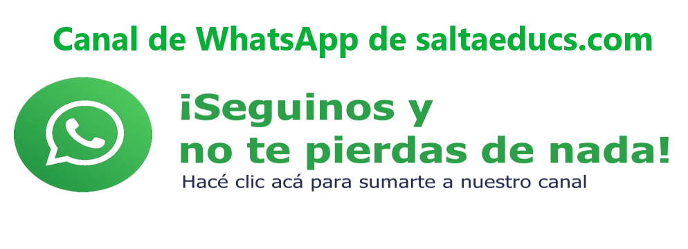 CANAL DE WHATSAPP DE&nbsp;SALTAEDUCS.COM